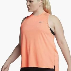Nike running racer back mesh tank.